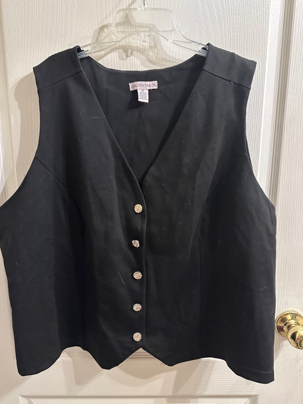 Carolyn Taylor Black Vest